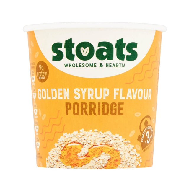 Stoats Golden Syrup Porridge Pots 60g (Pack of 16) - HS852  Stoats   