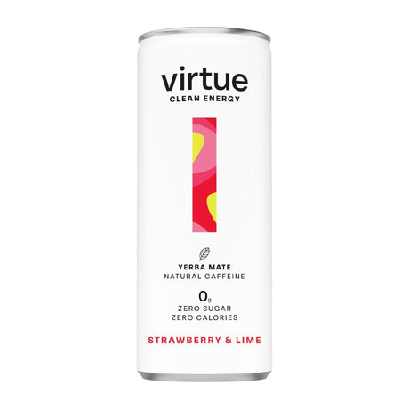 Virtue Yerba Mate - Strawberry & Lime 250ml (Pack of 12) - HS866  Virtue   