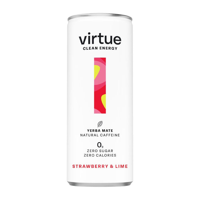Virtue Yerba Mate - Strawberry & Lime 250ml (Pack of 12) - HS866  Virtue   