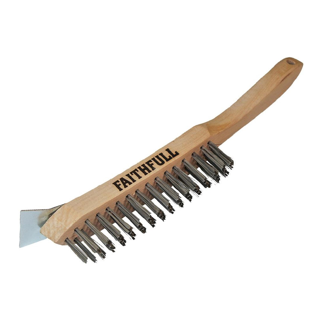 Faithfull Heavy Duty Grill Brush - HS978  Faithfull   