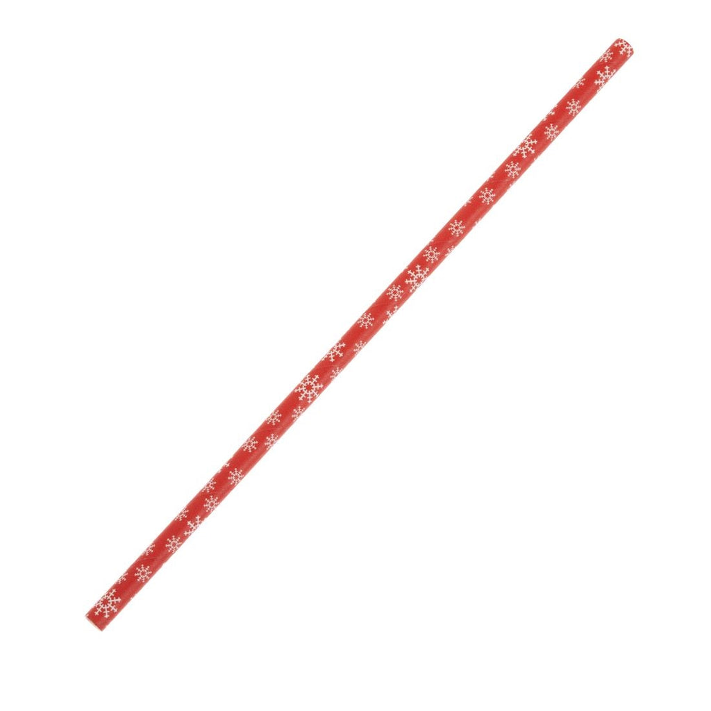 Fiesta Compostable Snowflake Paper Straws 210mm (Pack of 250) - HS983  Fiesta Compostable   
