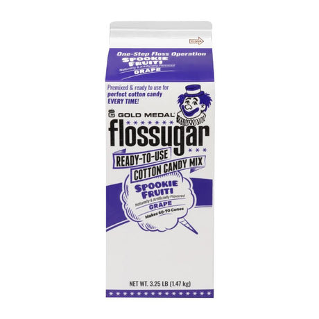 Flossugar Grape Ready to Use Cotton Candy Mix 1.47kg - HS989  Gold Medal   