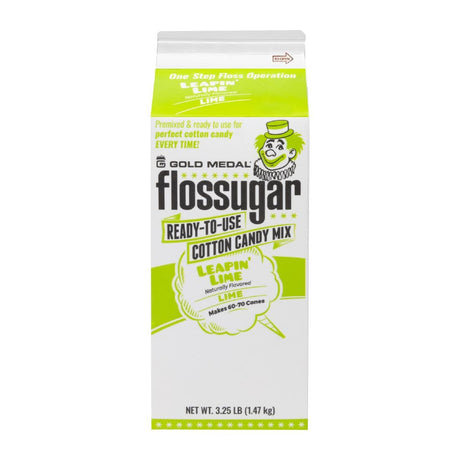 Flossugar Lime Ready to Use Cotton Candy Mix 1.47kg - HS990  Gold Medal   