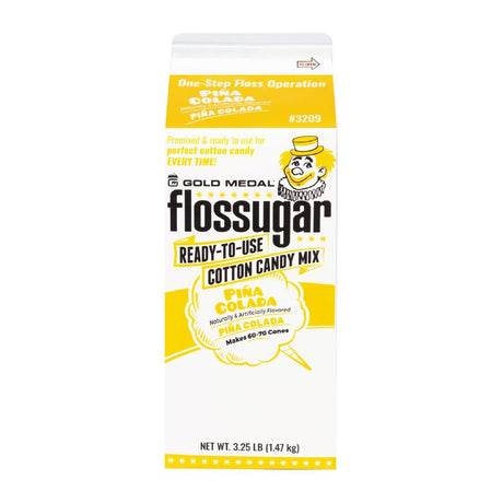Flossugar Pina Colada Ready to Use Cotton Candy Mix 1.47kg - HS993  Gold Medal   