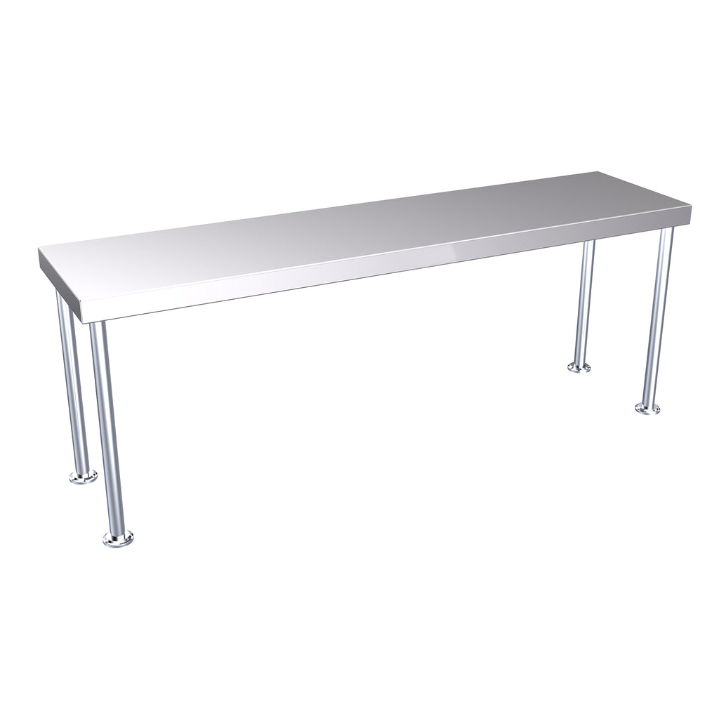 Hallco Overshelf Single Tier Stainless Steel | HSO1200 Stainless Steel Over Shelves Hallco