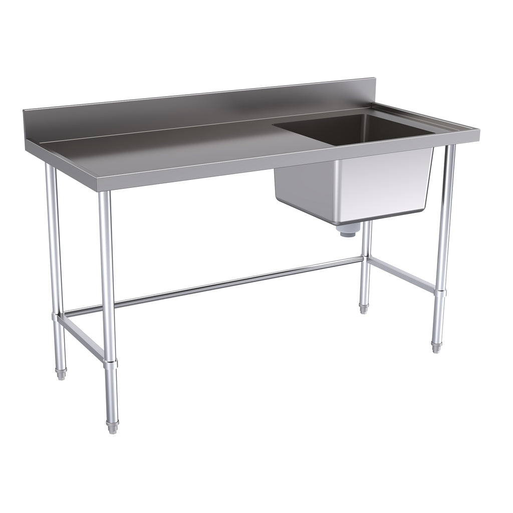 Hallco Sink Single Right Hand Bowl With Left Hand Drainer | HSS1800R Single Bowl Sinks Hallco
