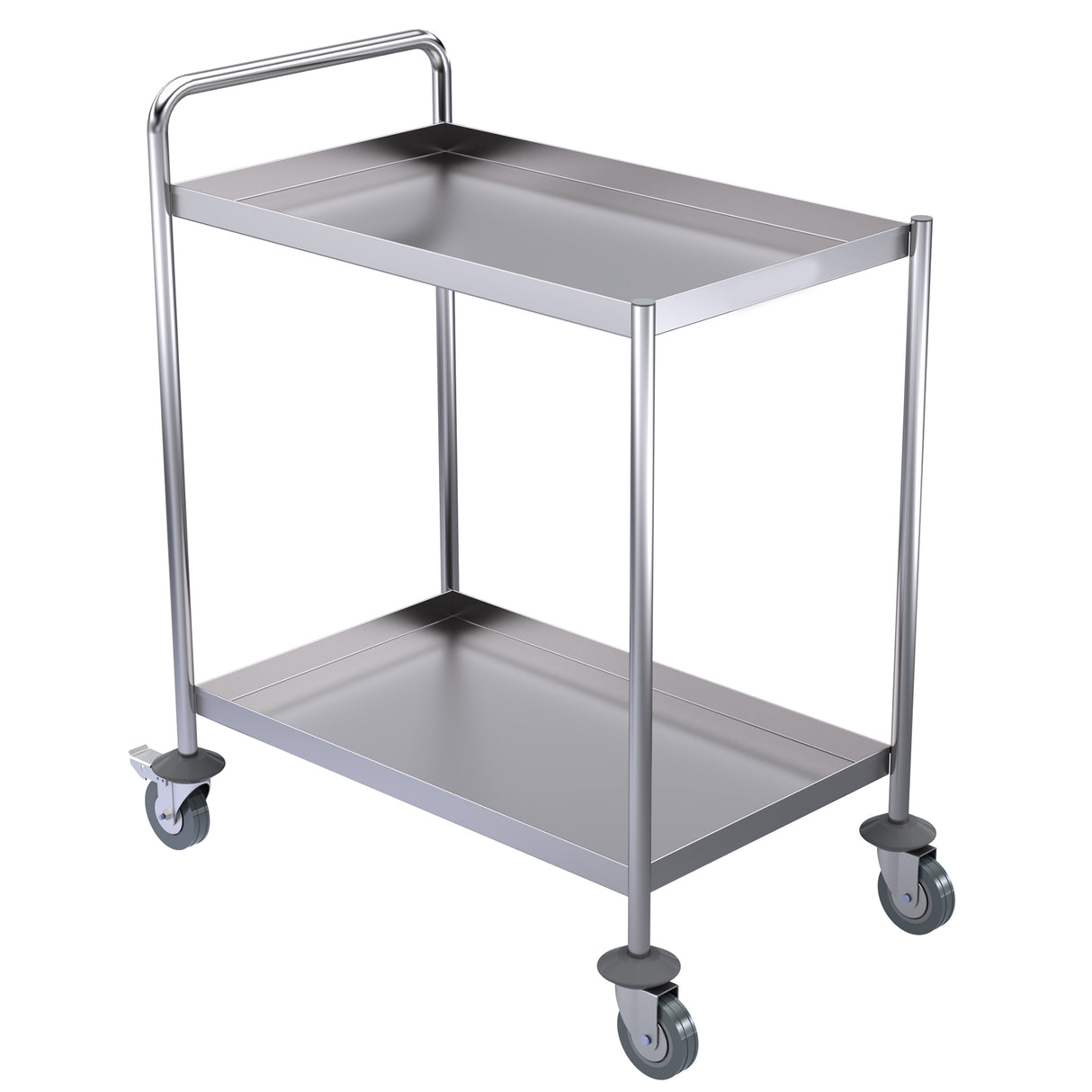 Hallco Serving Trolley 2 Tier | HST2 Stainless Steel Dining Trolley Hallco