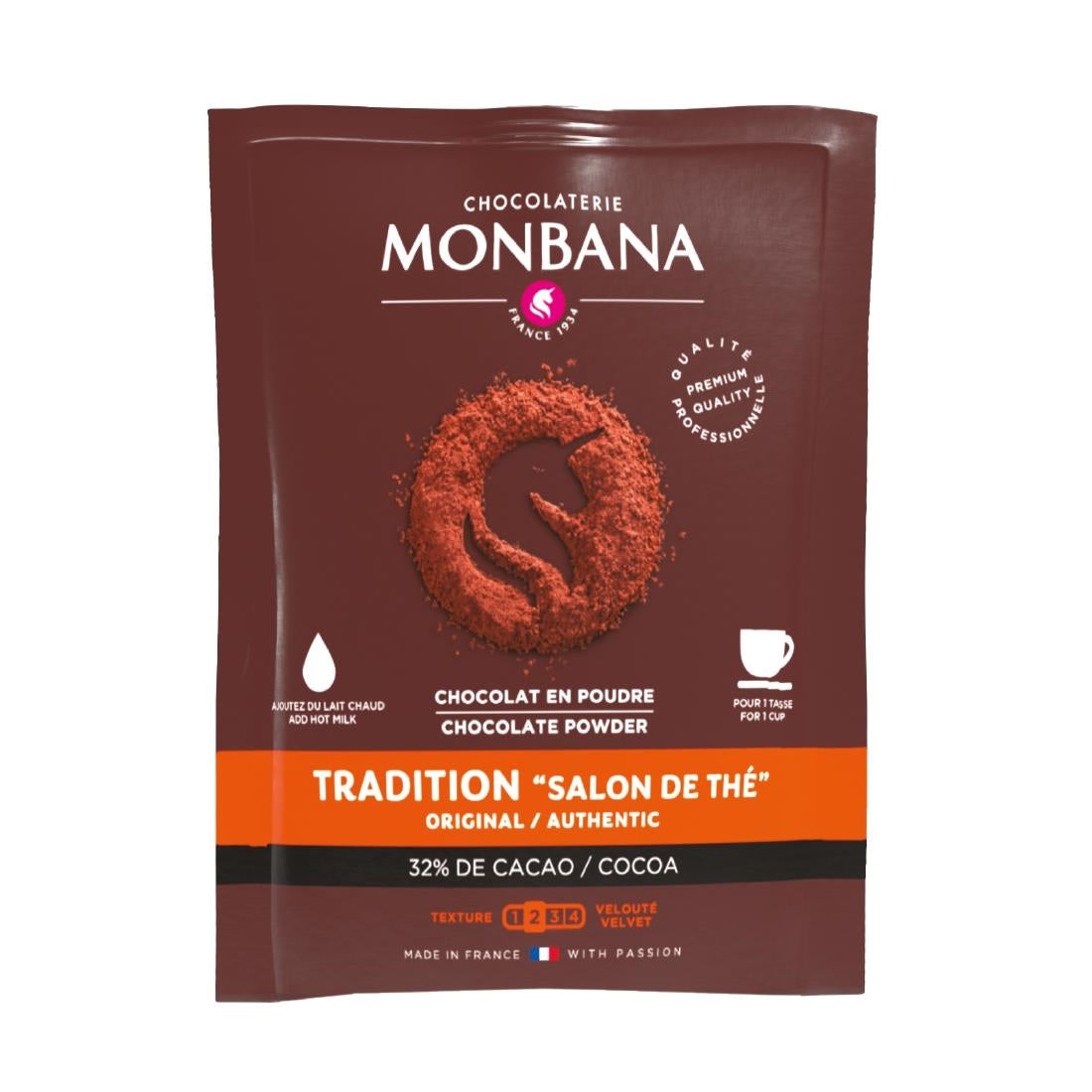 Monbana Salon de The Hot Chocolate Sachets 20g (Pack of 100) - HT305  Monbana   