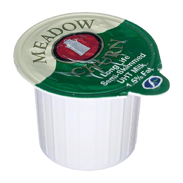 Meadow Churn Semi-Skimmed Milk Portions 13.5ml (Pack of 150) - HT307  Meadow Churn   
