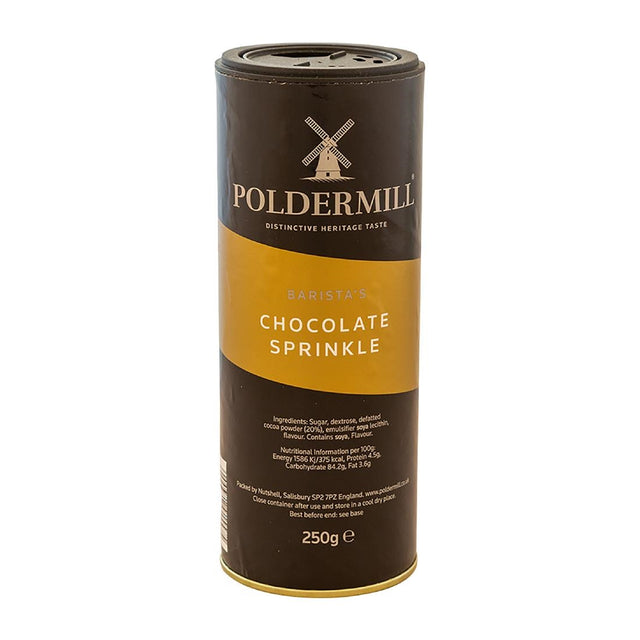 Poldermill Chocolate Sprinkle Shaker Drum 250g - HT319  Poldermill   