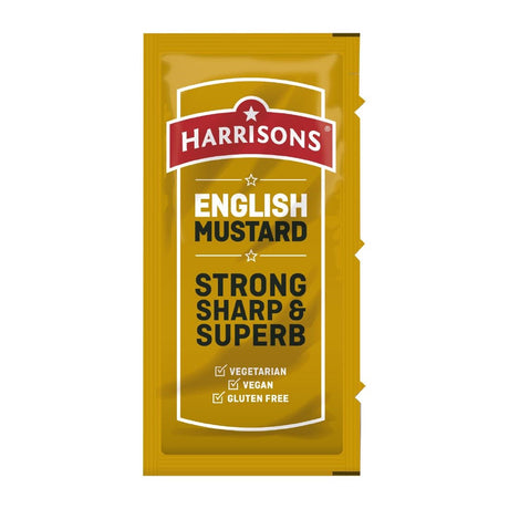 Harrisons English Mustard Sachets 5g (Pack of 200) - HT356  Harrisons   