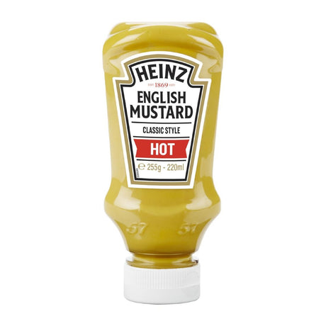 Heinz Table Top Hot English Mustard 220ml (Pack of 8) - HT376  Heinz   