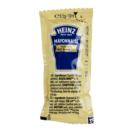 Heinz Mayonnaise Sachets 10ml (Pack of 200) - HT385  Heinz   
