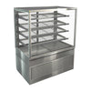 Cossiga Tower TTG Glass Front Tall Refrigerated Freestanding Serve Over w/Stainless Hinged Rear Door 1200mm - HT566 Refrigerated Merchandisers Cossiga