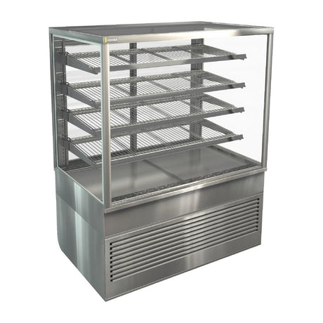 Cossiga Tower TTG Glass Front Tall Refrigerated Freestanding Serve Over w/Stainless Hinged Rear Door 1200mm - HT566 Refrigerated Merchandisers Cossiga