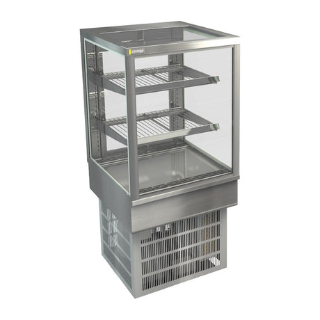 Cossiga Tower STG Refrigerated Drop-in Display w/Solid Front Glass & Rear Sliding Doors 600mm - HT567  Cossiga   