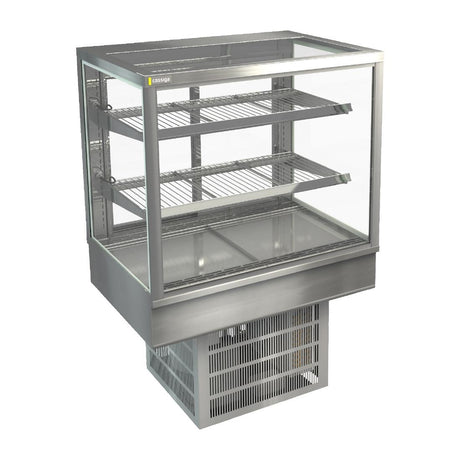 Cossiga Tower STG Refrigerated Drop-in Display w/Solid Front Glass & Rear Sliding Doors 900mm - HT569  Cossiga   