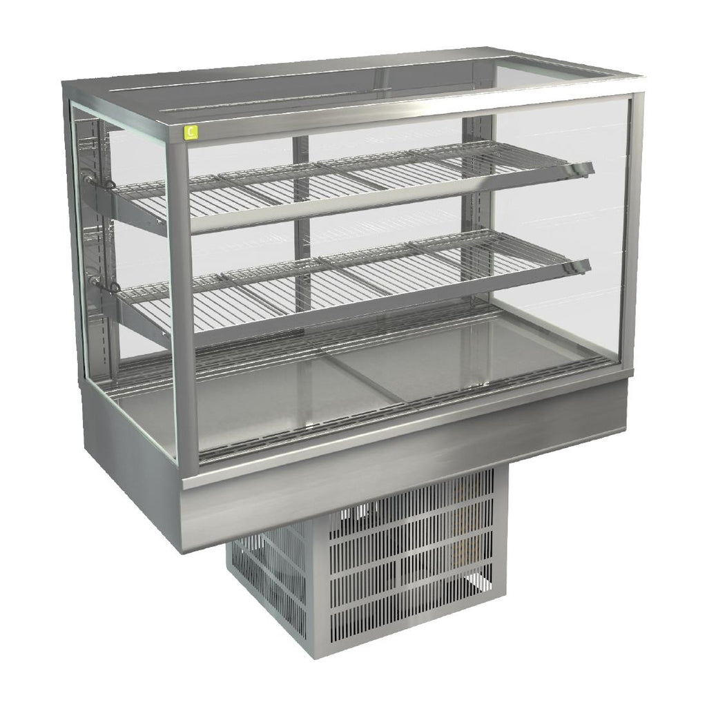 Cossiga Tower STG Refrigerated Drop-in Display w/Solid Front Glass & Rear Sliding Doors 1200mm - HT571  Cossiga   