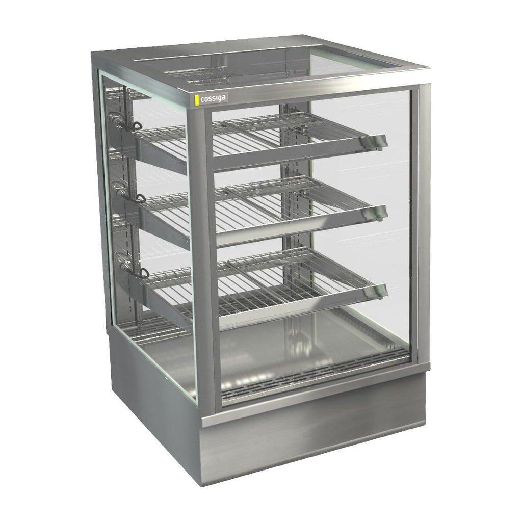Cossiga Tower STG Heated Drop-in Display w/Solid Front Glass & Rear Sliding Doors 600mm - HT575  Cossiga   