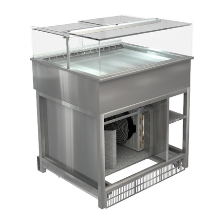 Cossiga LP PLUS Refrigerated Patisserie Display w/Ambient Storage 900mm - HT607  Cossiga   