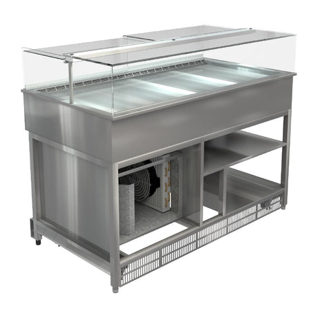 Cossiga LP PLUS Refrigerated Patisserie Display w/Ambient Storage 1500mm - HT609  Cossiga   