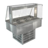 Cossiga Linear Series Drop-in Refrigerated Well w/Full Square Glass Gantry 1145mm - HT631  Cossiga   