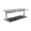 Cossiga Linear Series Drop-in Ceramic Glass Hotplate w/Flat Top Sneeze Guard 1485mm - HT642  Cossiga   