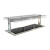 Cossiga Linear Series Drop-in Ceramic Glass Hotplate w/Flat Top Sneeze Guard 1825mm - HT643  Cossiga   