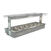 Cossiga Linear Series Drop-in Bain Marie 6x1/1GN w/Flat Top Sneeze Guard 2165mm - HT659 Bain Maries Cossiga
