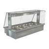 Cossiga Linear Series Drop-in Bain Marie 4x1/1GN w/Square Glass Assisted Service 1485mm - HT661 Bain Maries Cossiga