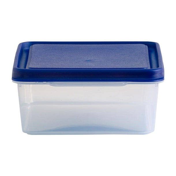 Wham Studio Rectangle Food Box Clear/Blue 2Ltr - HT769  Wham   