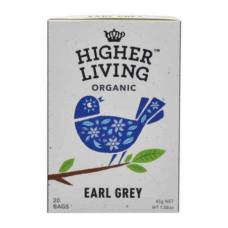 Higher Living Earl Grey Organic Teabags (Pack of 80) - HT791  Higher Living Tea   