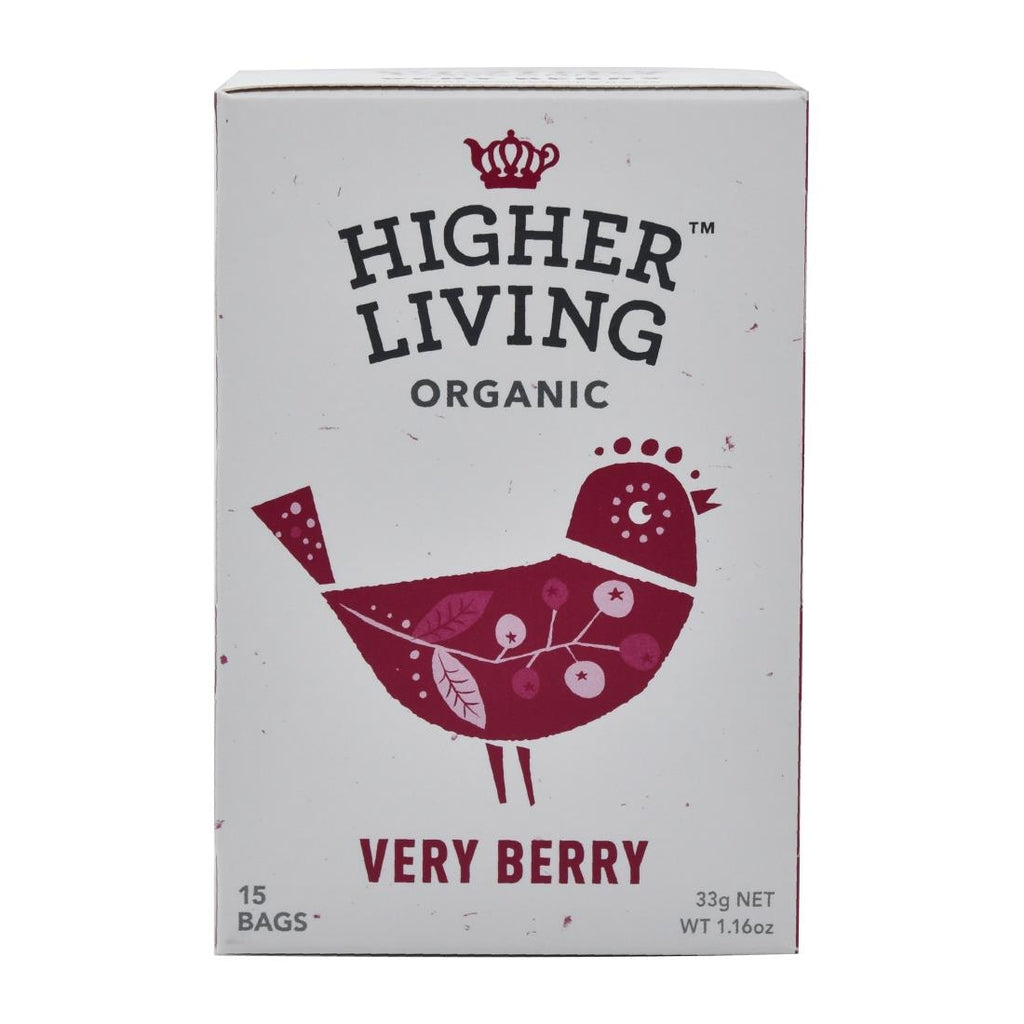 Higher Living Very Berry Organic Teabags (Pack of 60) - HT796  Higher Living Tea   