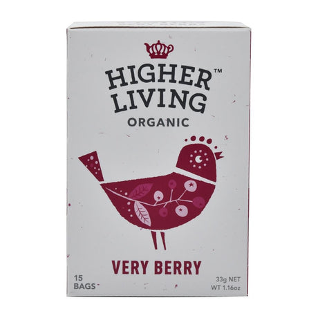 Higher Living Very Berry Organic Teabags (Pack of 60) - HT796  Higher Living Tea   