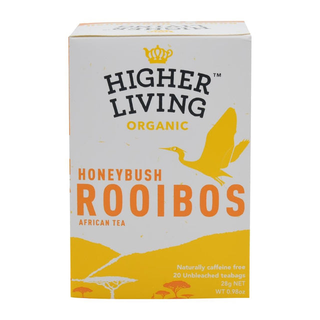 Higher Living Rooibos Honeybush Organic Teabags (Pack of 80) - HT799  Higher Living Tea   