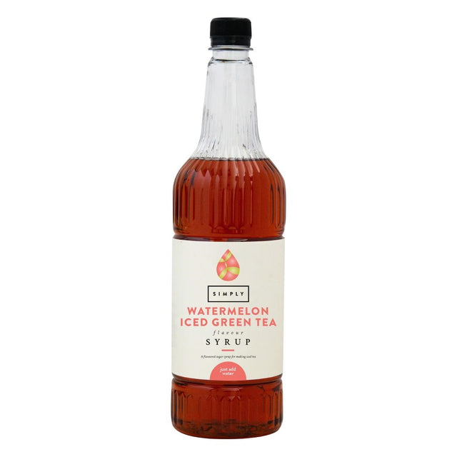 Simply Watermelon Iced Green Tea Syrup 1Ltr - HT813  Simply   