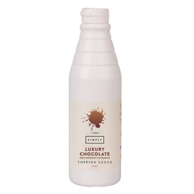 Simply Luxury Chocolate Topping Sauce with Hazelnut Flavouring 1kg - HT845  Simply   