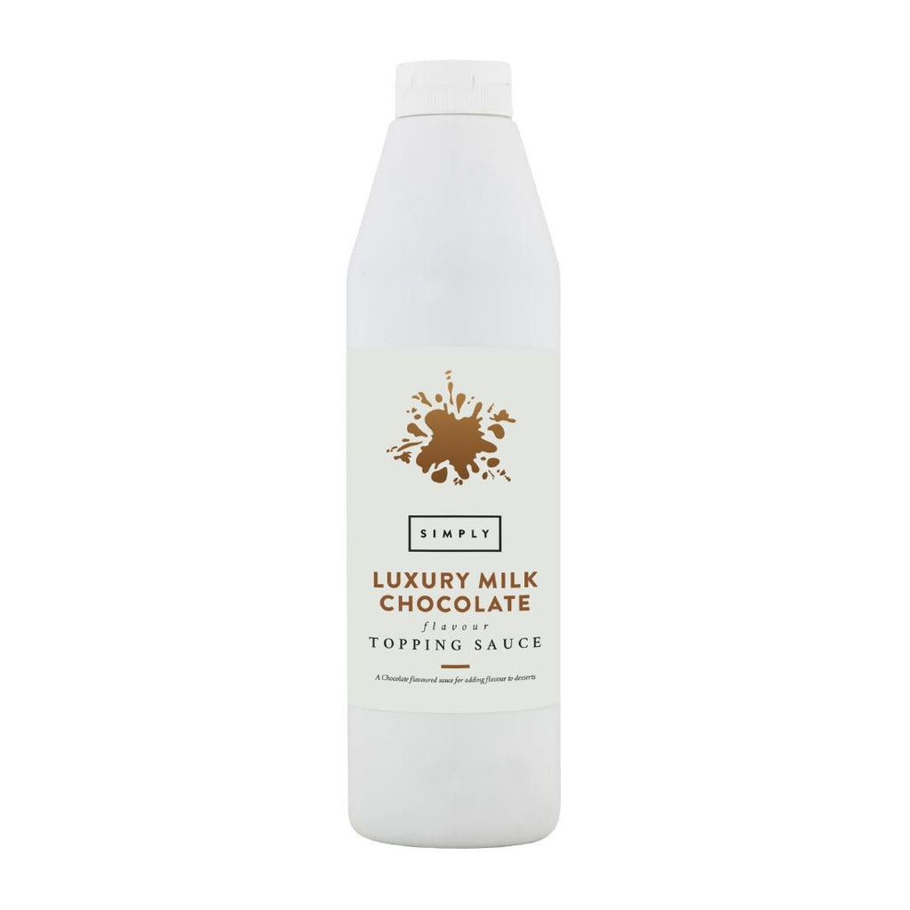 Simply Luxury Milk Chocolate Topping Sauce 1kg - HT846  Simply   