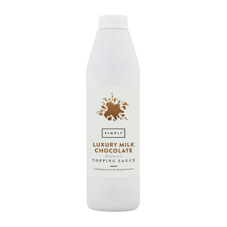 Simply Luxury Milk Chocolate Topping Sauce 1kg - HT846  Simply   