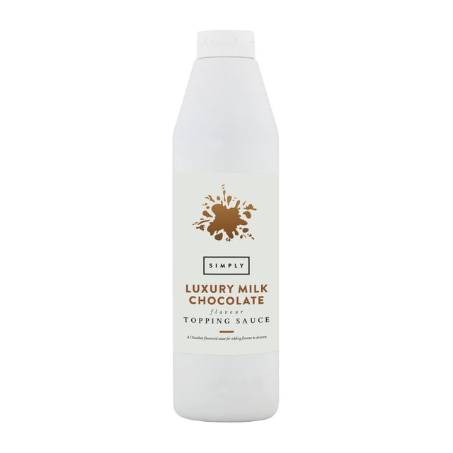 Simply Luxury Milk Chocolate Topping Sauce 1kg - HT846  Simply   