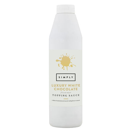 Simply Luxury White Chocolate Topping Sauce 1kg - HT854  Simply   