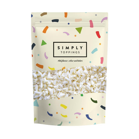 Simply Toppings White Chocolate Blossoms (Curls) 300g - HT869  Simply   