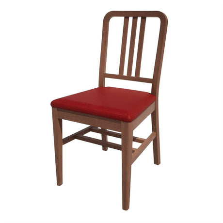 Bolero Bespoke Vicky Side Chair in Red/Walnut - HT912 All Chairs Bolero Bespoke   