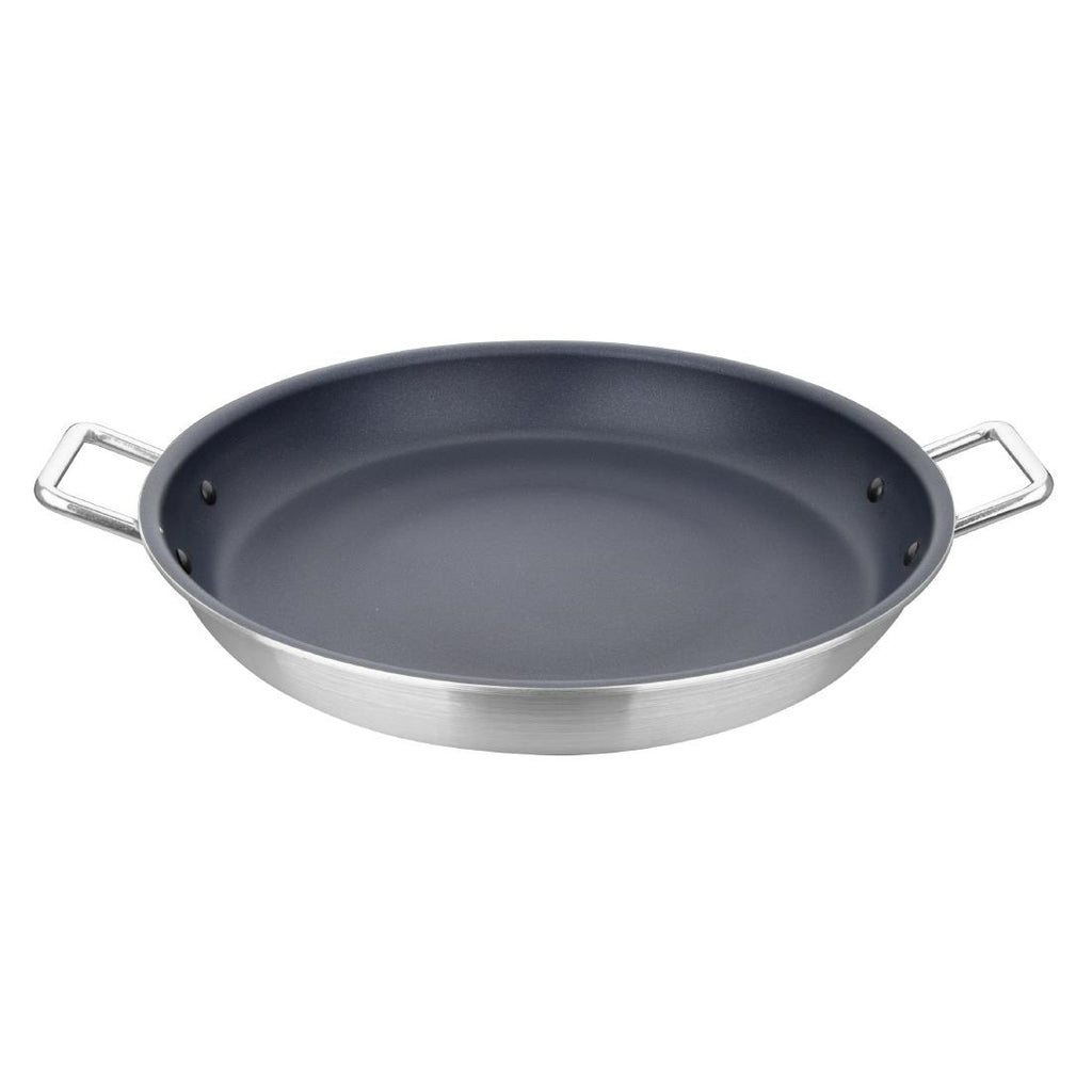 Vogue Aluminium Non-stick Teflon Platinum Plus Paella Pan 45cm - HT991  Vogue   