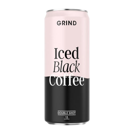 Grind Iced Black Coffee Cans 250ml (Pack of 8) - KA271  Grind   
