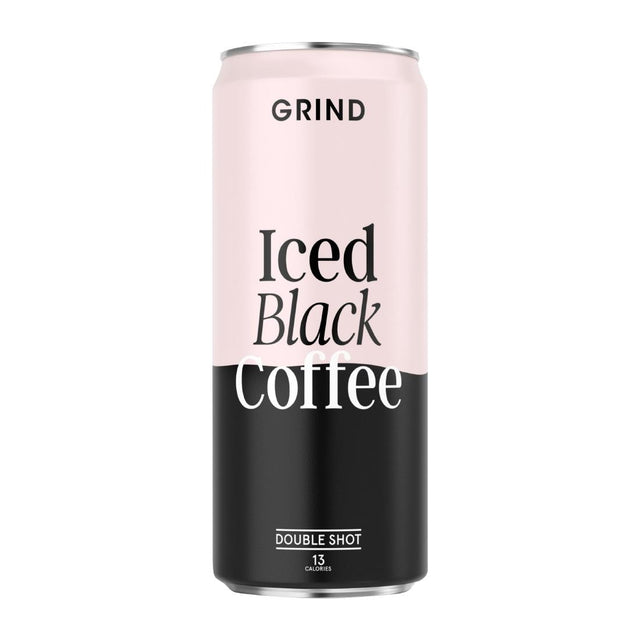 Grind Iced Black Coffee Cans 250ml (Pack of 8) - KA271  Grind   