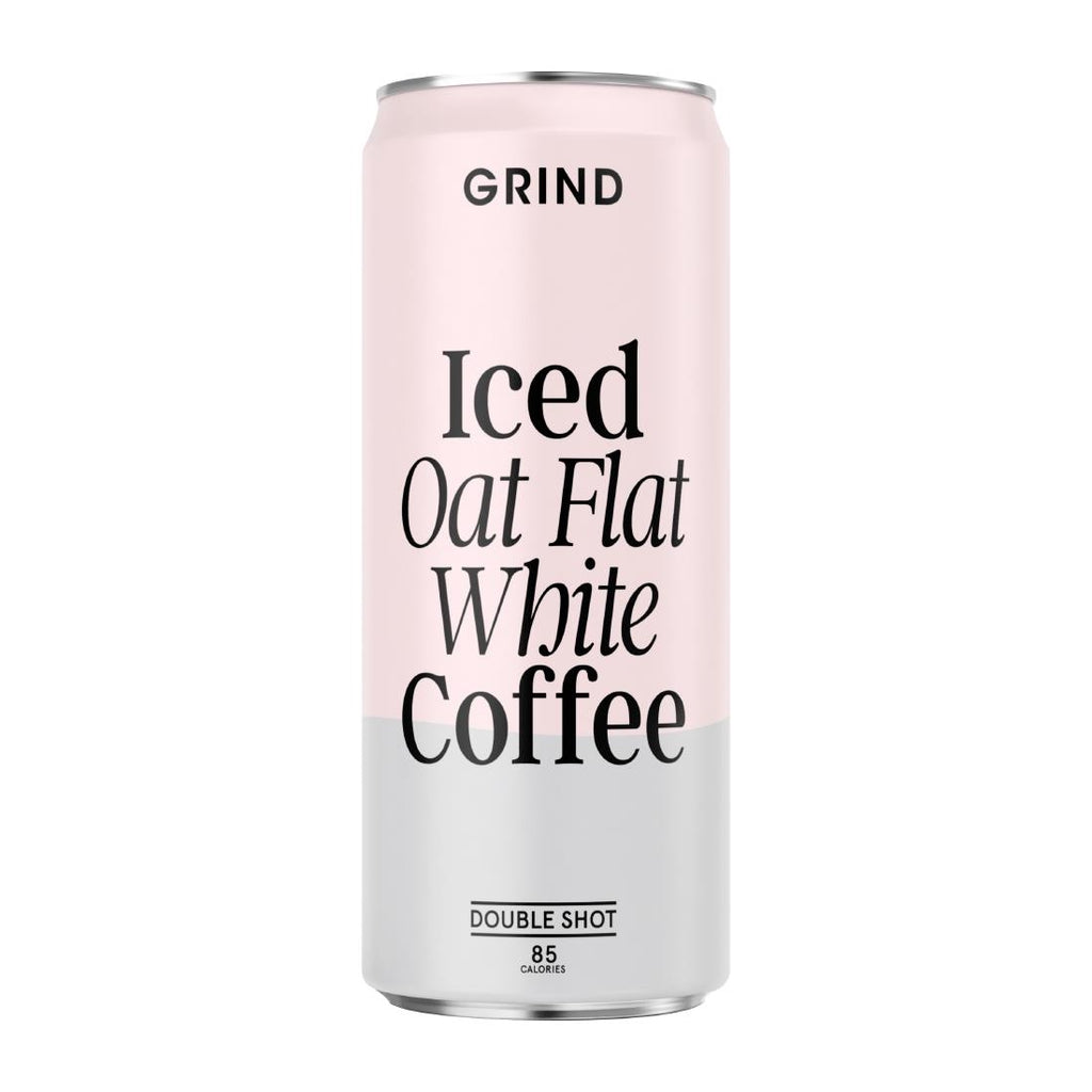 Grind Iced Oat Latte Coffee Cans 250ml (Pack of 8) - KA274  Grind   