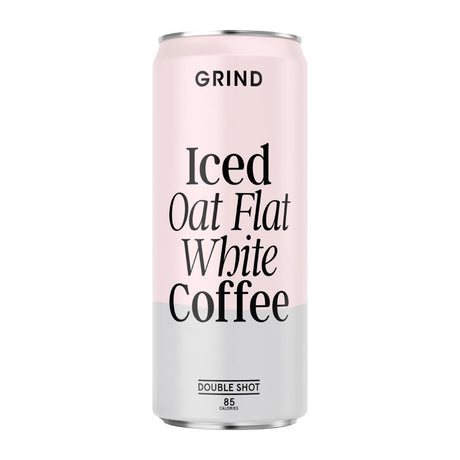 Grind Iced Oat Latte Coffee Cans 250ml (Pack of 8) - KA274  Grind   