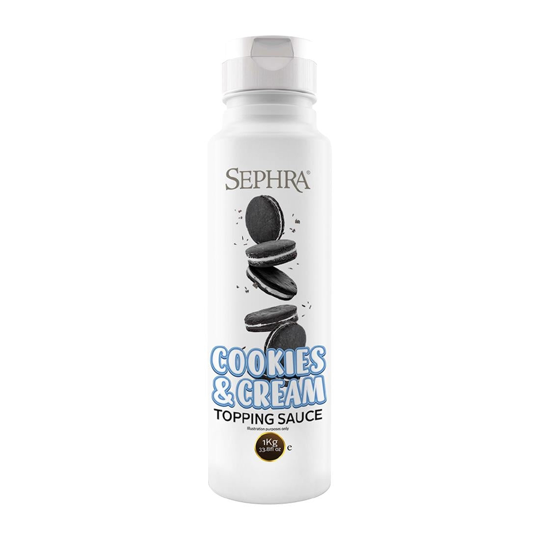 Sephra Cookies and Cream Topping Sauce 1kg - HU115  Sephra   