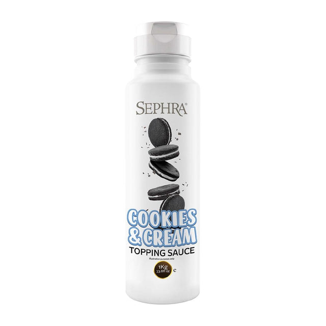 Sephra Cookies and Cream Topping Sauce 1kg - HU115  Sephra   